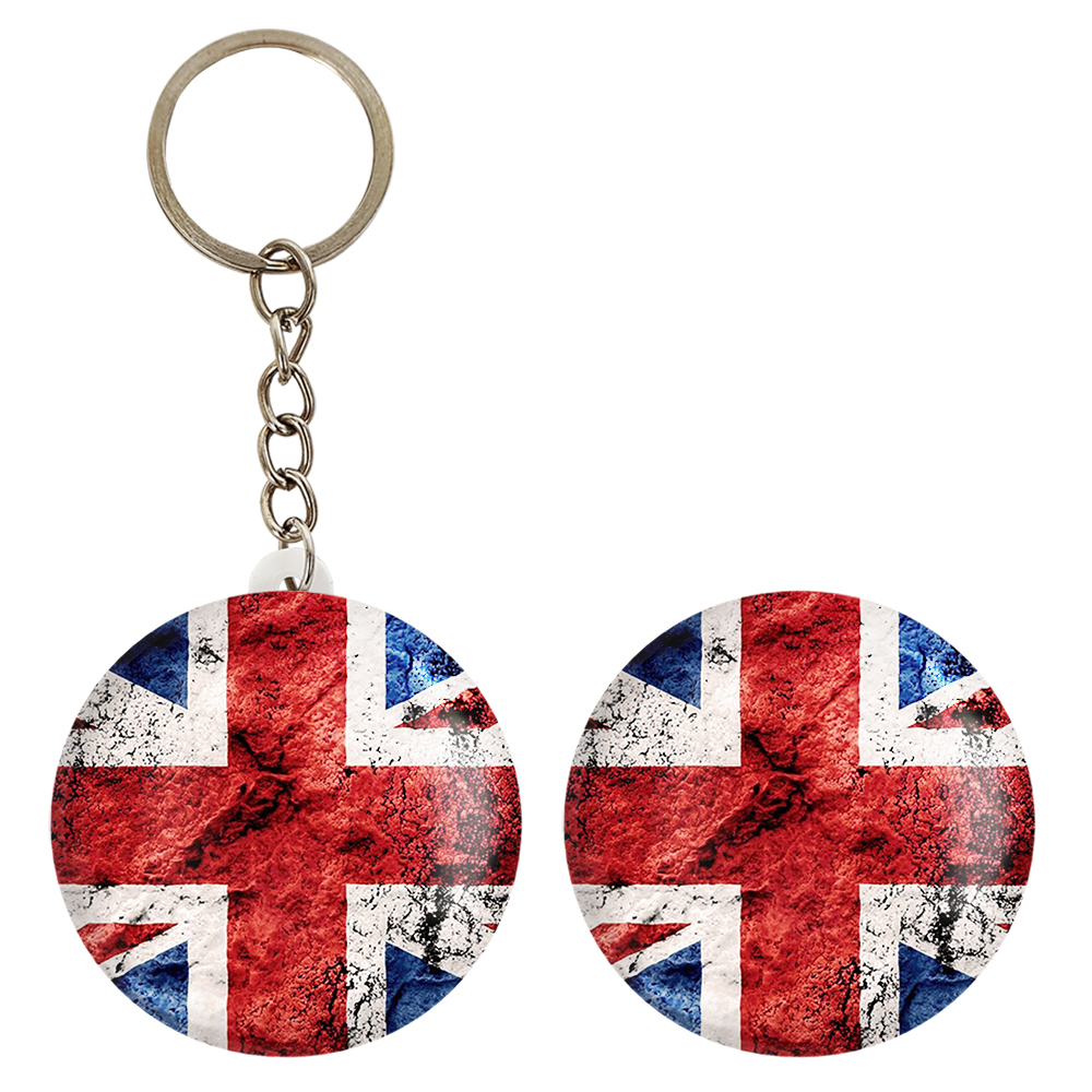 پیکسل خندالو مدل پرچم انگلیس کد 20441 به همراه جاکلیدی