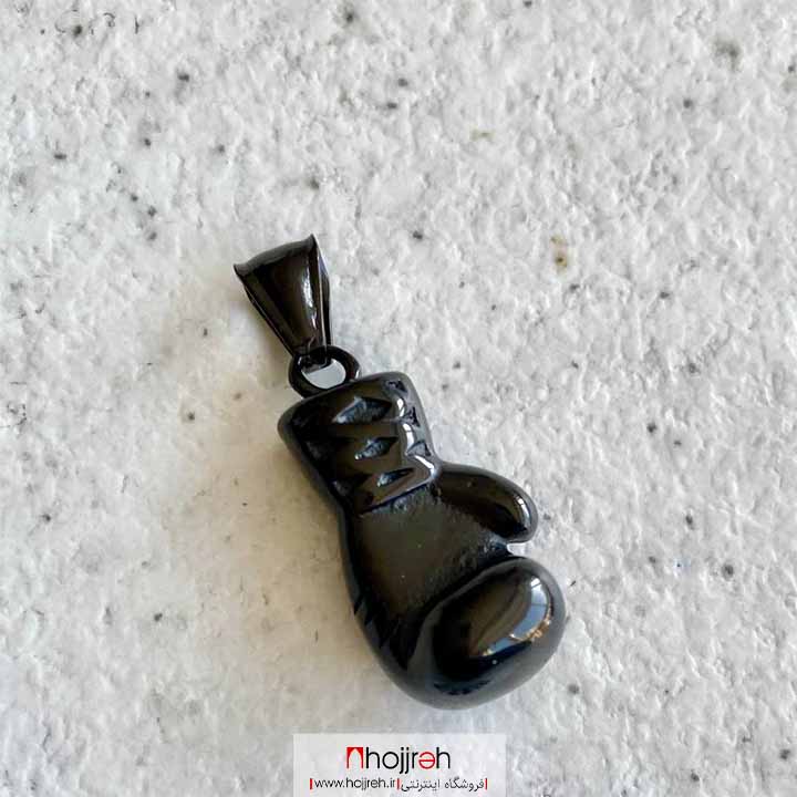 اطلاعات ، قیمت و خرید پلاک گردنی استیل طرح دستکش بوکس مشکی کد D429