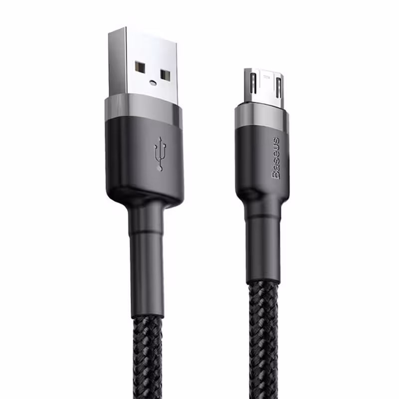 کابل تبدیل USB به microUSB باسئوس مدل CALKLF-BG1 طول 1 متر