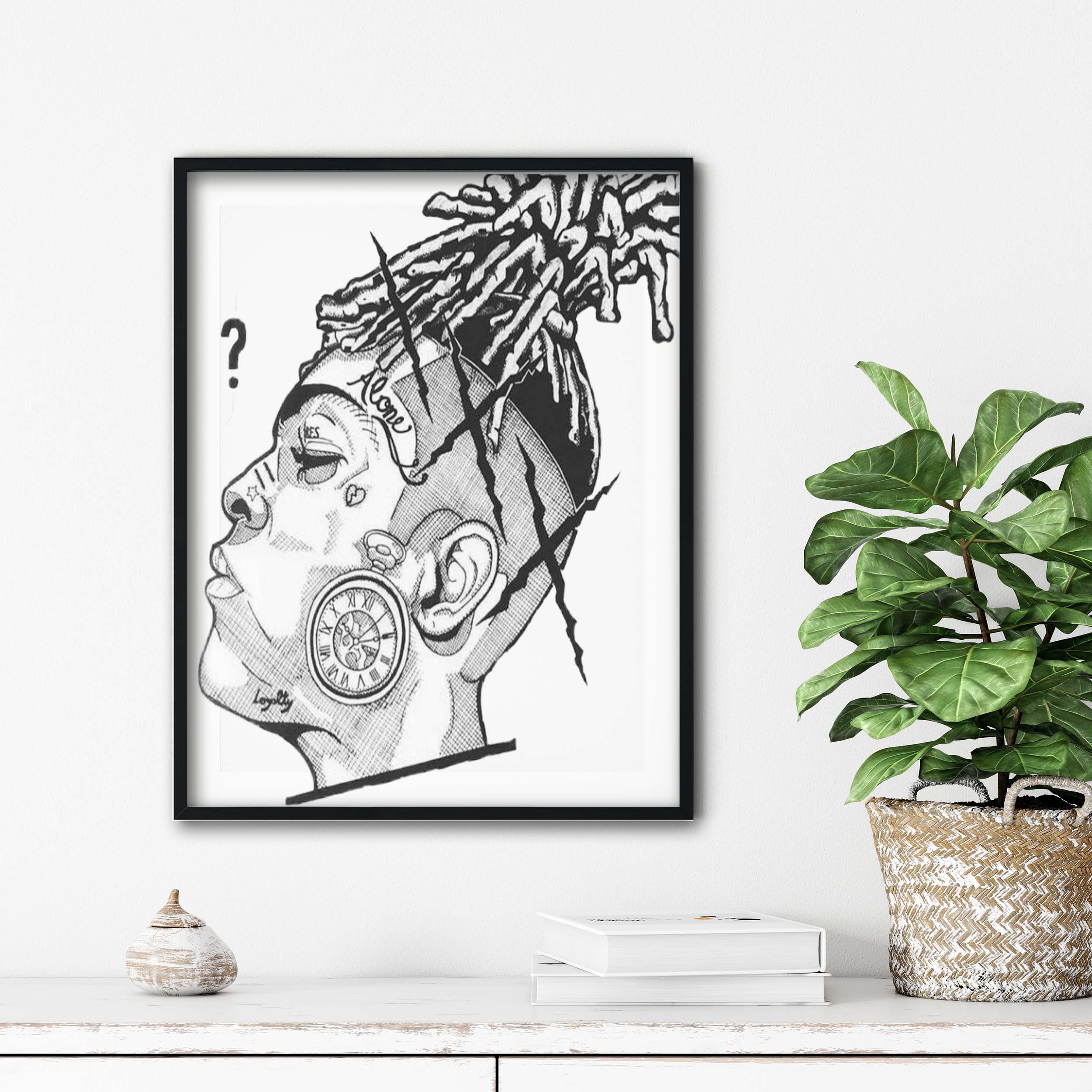 تابلو آتریسا طرح تنتاسیون xxxtentasion مدل ATt045