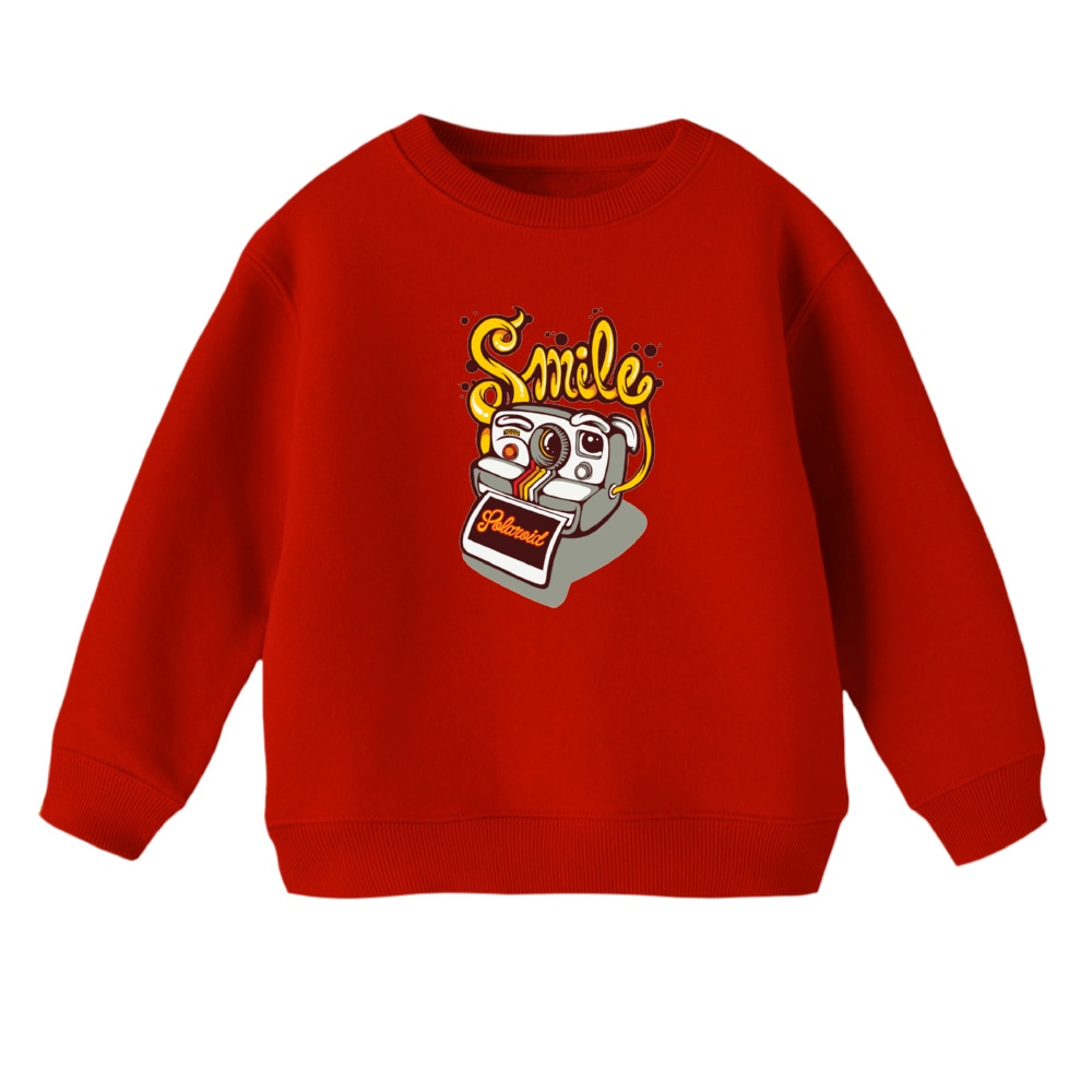 سویشرت بچگانه مدل دوربین رنگ قرمز