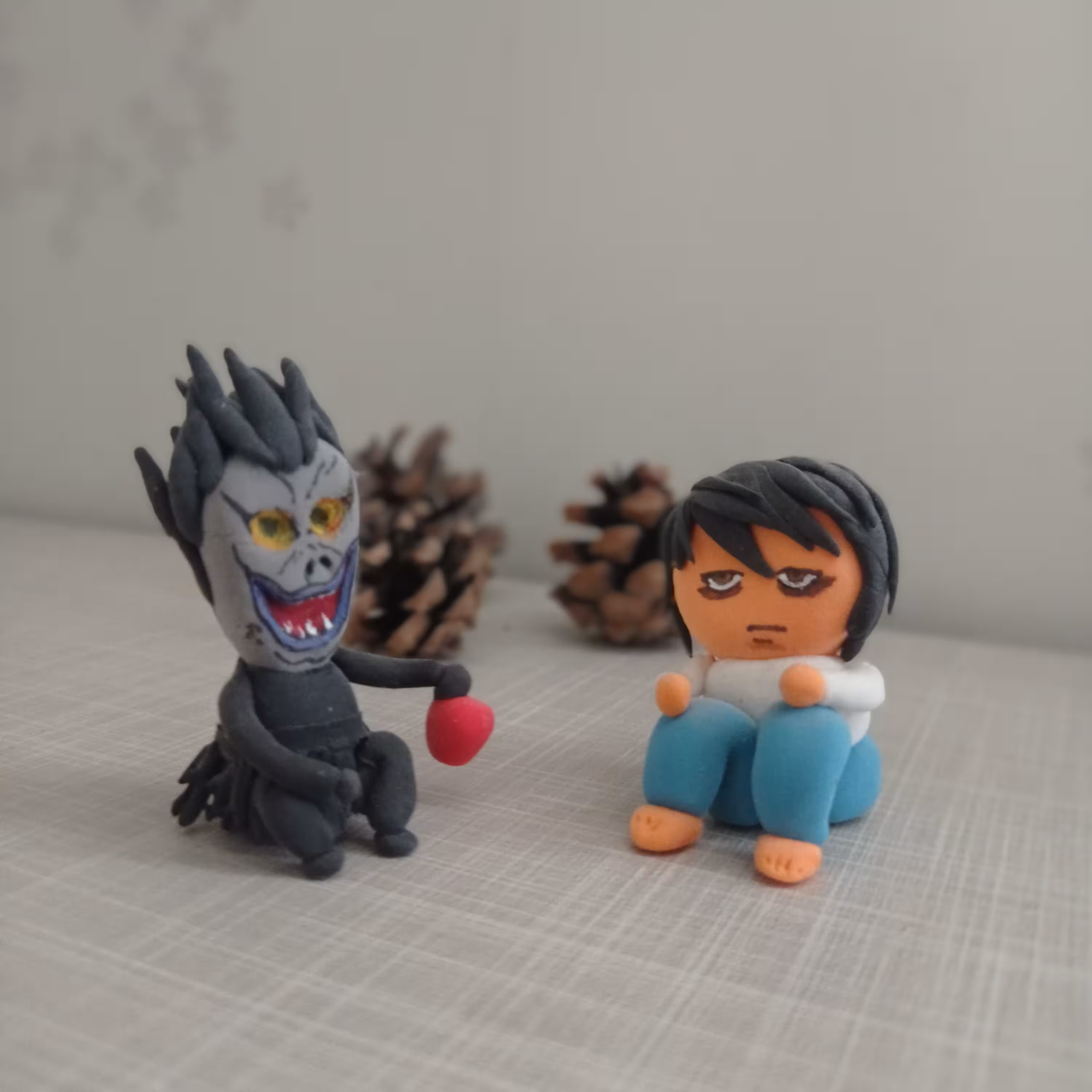 فیگور ال و ریوک از انیمه سریالی دفترچه مرگ l and ryuk  from death note