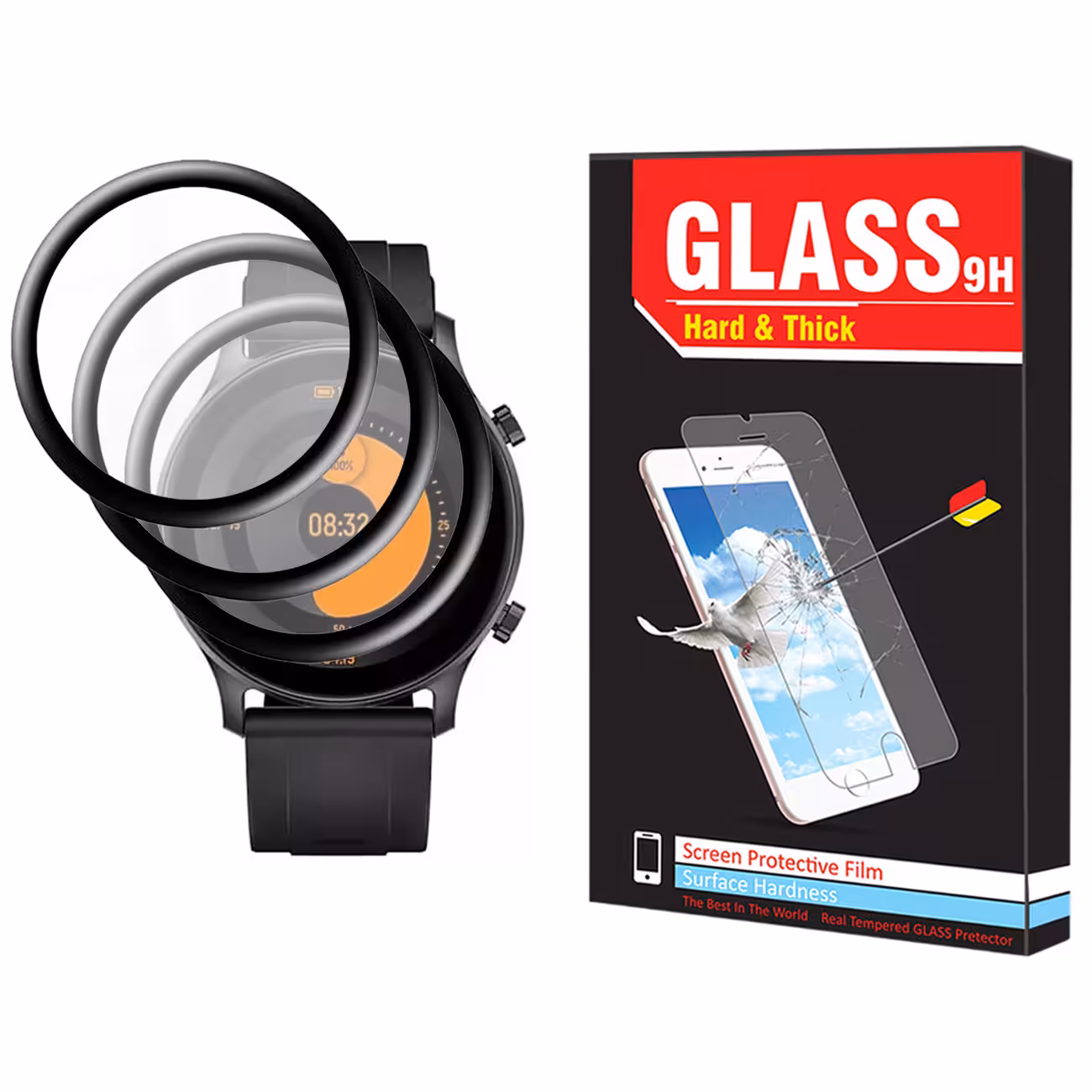 محافظ صفحه نمایش نانو هارد اند تیک مدل NHT مناسب برای ساعت هوشمند شیائومی Haylou Ls04 RS3 بسته سه عددی