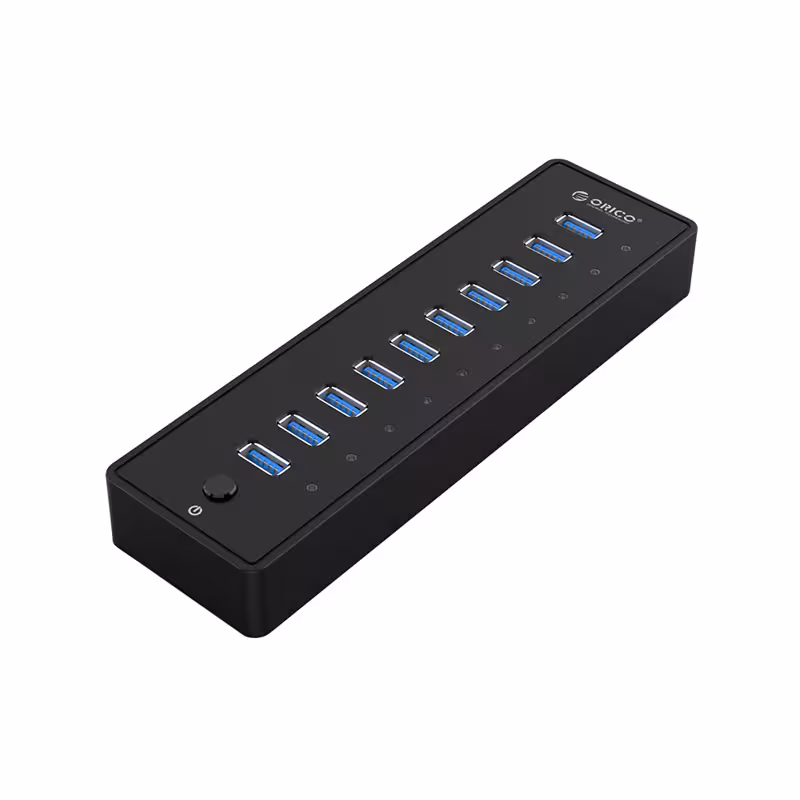 هاب 10 پورت USB 3 0 اوریکو مدل P10 U3 V1 EU BK BP