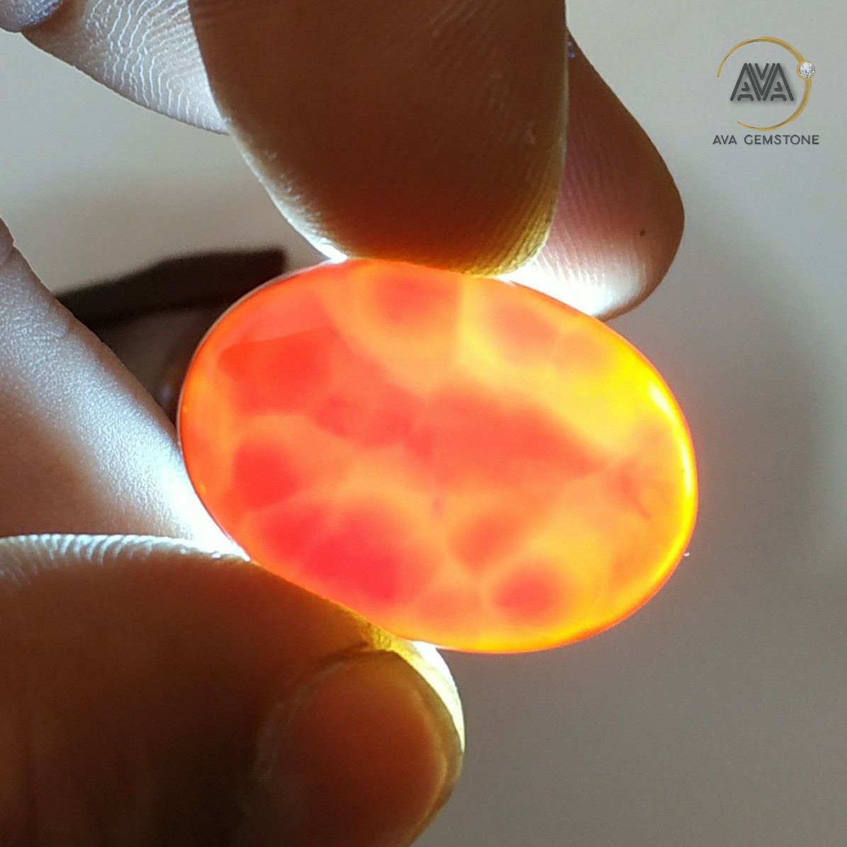 نگین عقیق شفت العبد لانه زنبوری بسیار خوش نقش و رنگ خراسان