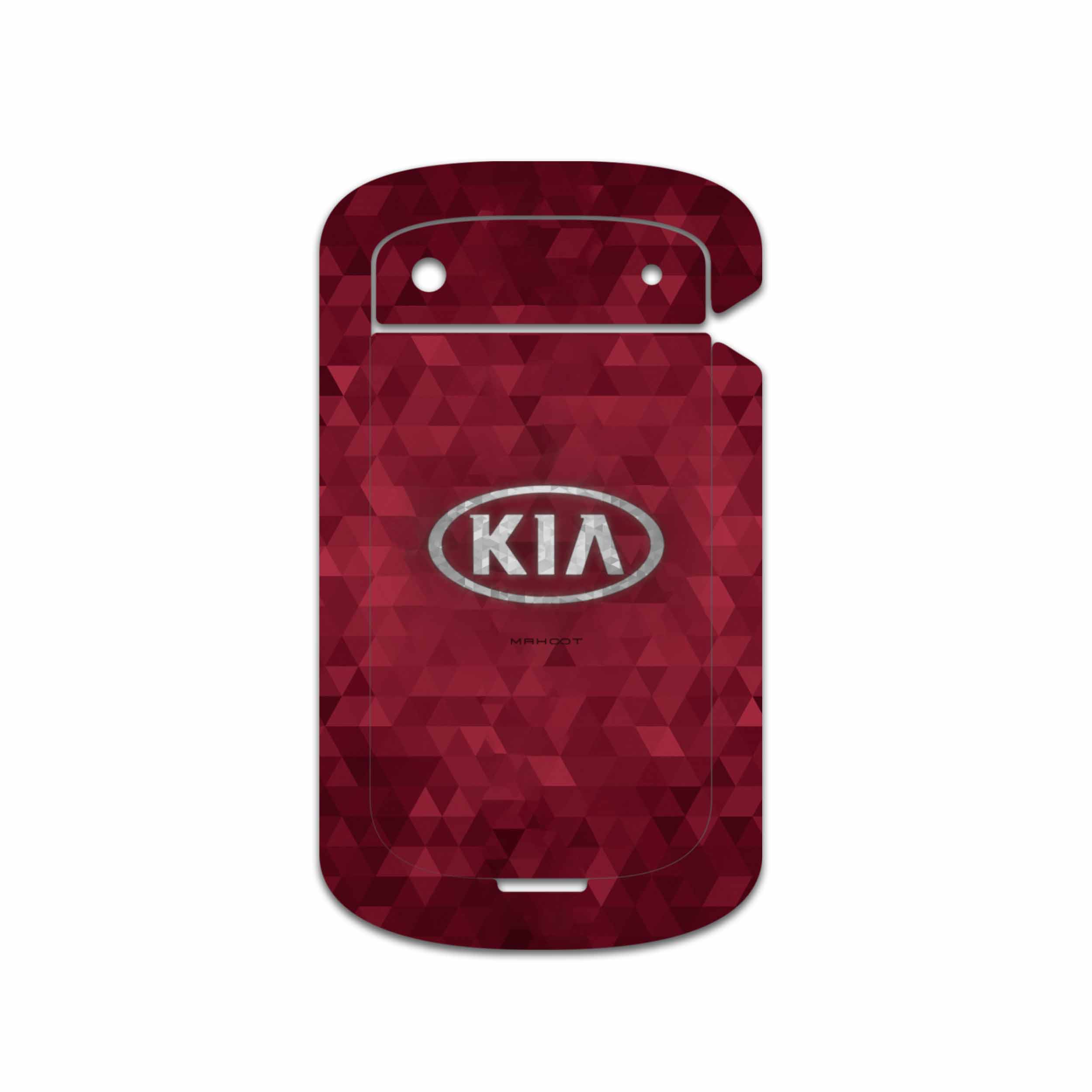 برچسب پوششی ماهوت مدل KIA-Logo مناسب برای گوشی موبایل بلک بری Bold Touch 9900