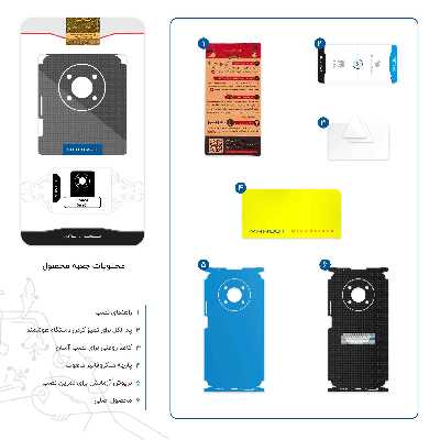 برچسب پوششی ماهوت مدل Minimal Keyboard Icon-FullSkin مناسب برای گوشی موبایل آنر X9 5G