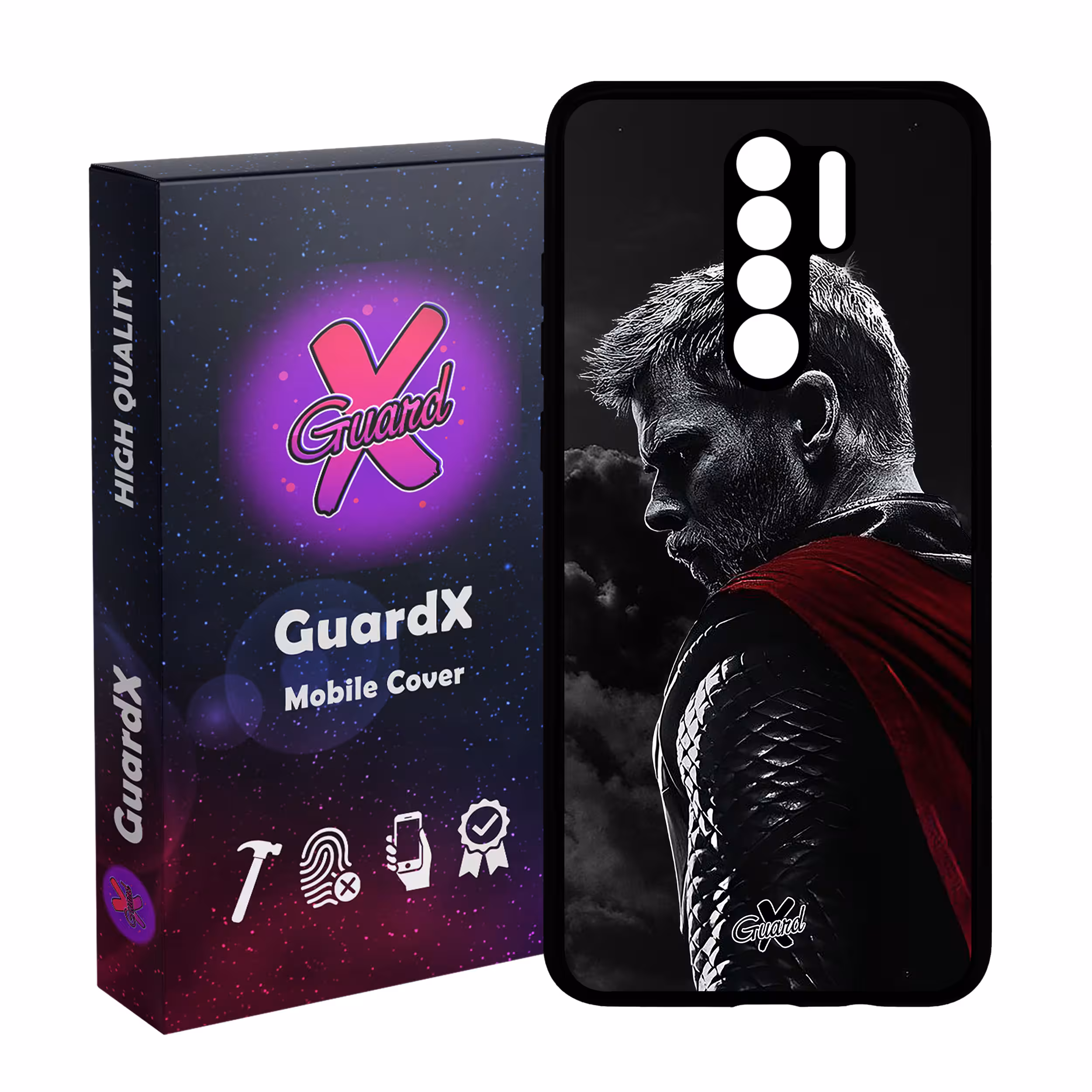 کاور گارد ایکس طرح Thor مدل Glass10417 مناسب برای گوشی موبایل شیائومی Redmi 9/Redmi 9 Prime/Poco M2