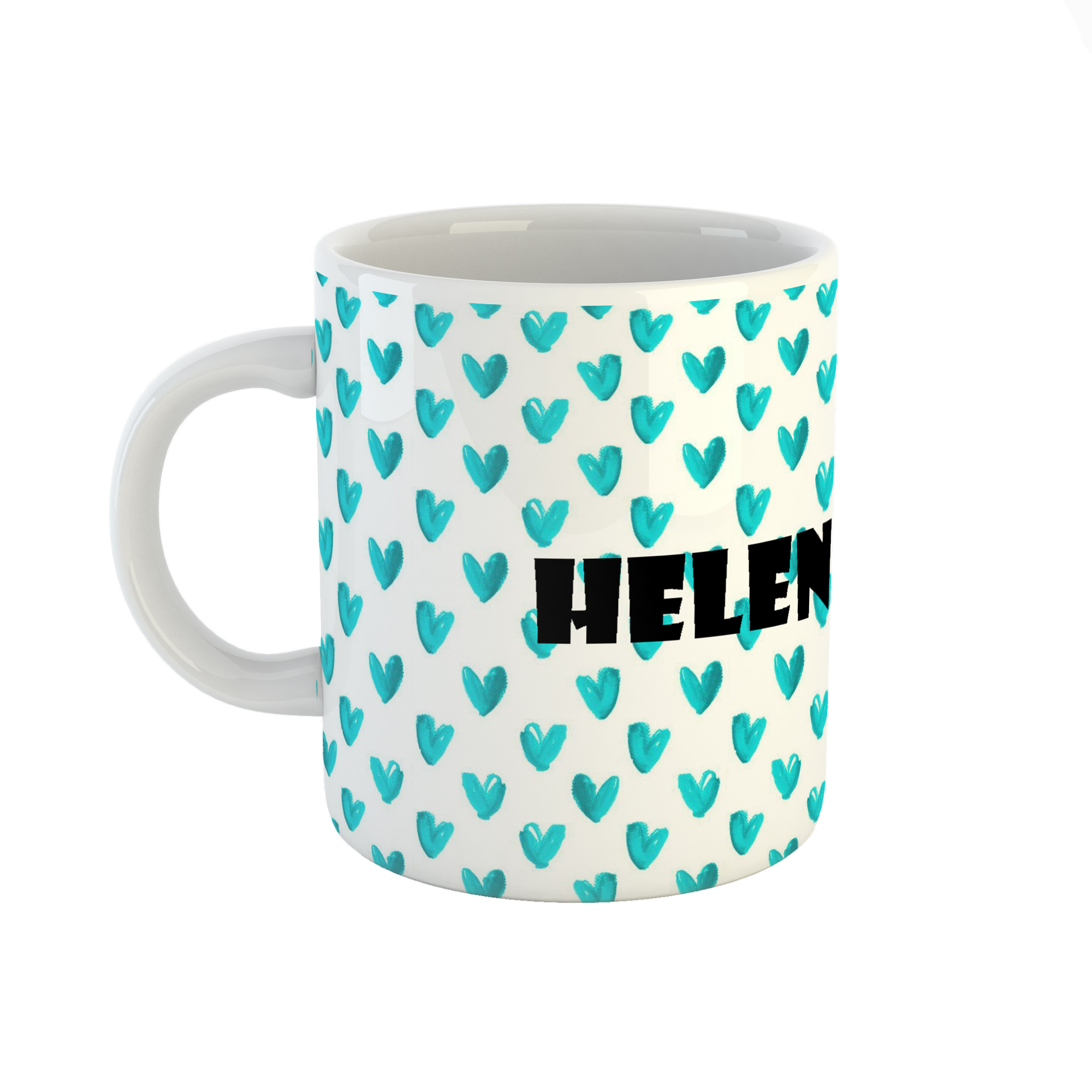 ماگ طرح اسم هلنا مدل قلب کد 666