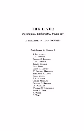 خرید و دانلود نسخه کامل کتاب The Liver. Morphology, Biochemistry, Physiology