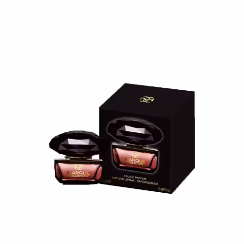 عطر ادکلن زنانه ورساچه کریستال نویر فراگرنس مارکویی کالکشن کد 104 (Fragrance world Marque Versace Crystal Noir) حجم 25 میل