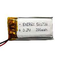 باتری لیتیومی مدل 501730 ظرفیت 200 میلی آمپر ساعت