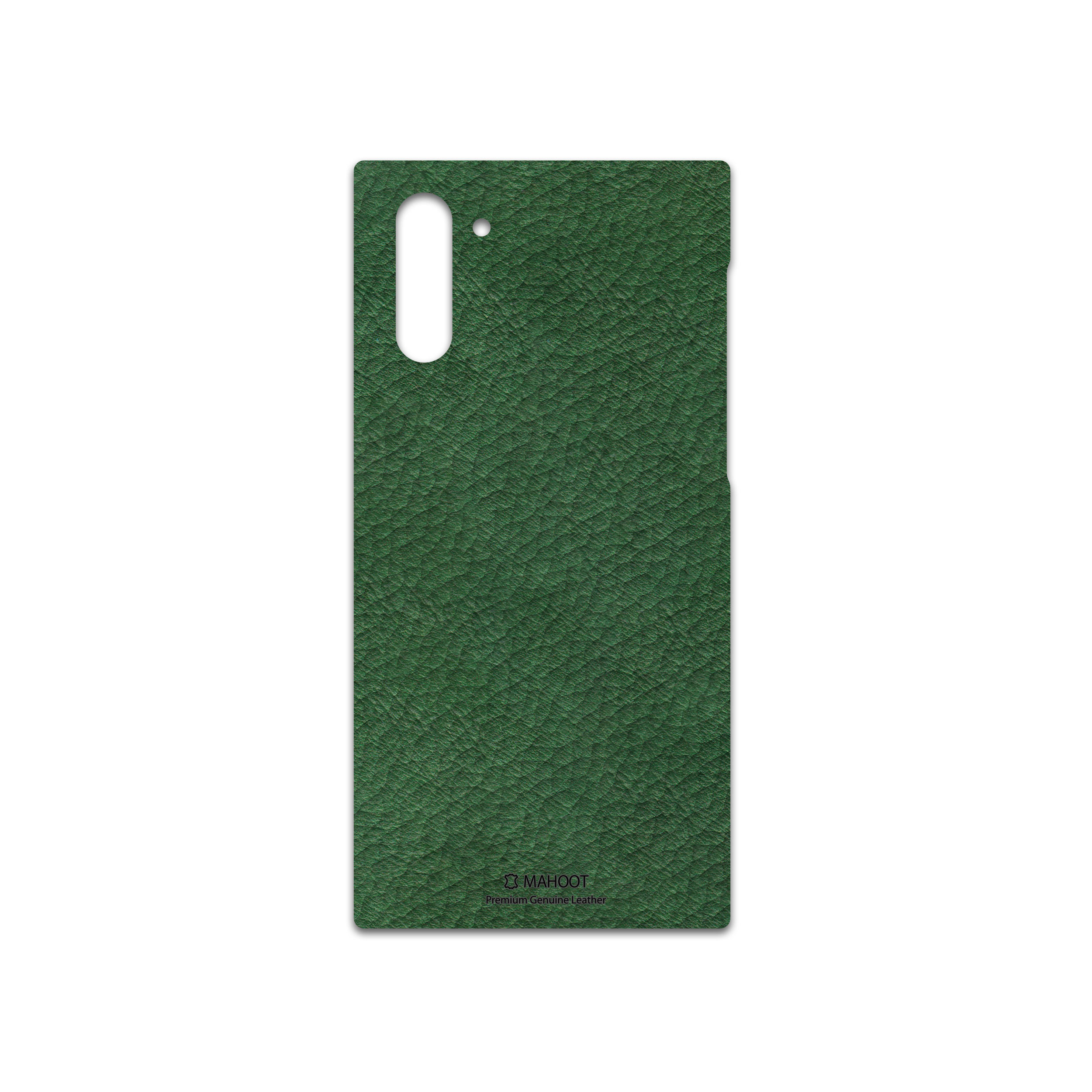 برچسب پوششی ماهوت مدل Green-Leather مناسب برای گوشی موبایل سامسونگ Galaxy Note 10