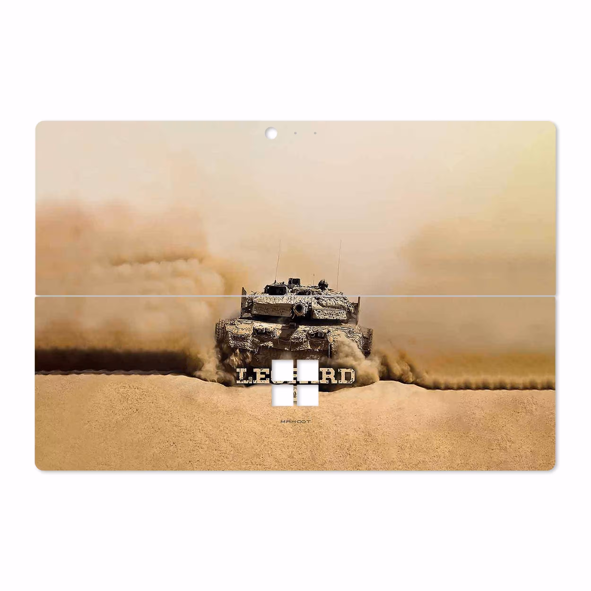 برچسب پوششی ماهوت مدل Leopard 2A5 tank مناسب برای تبلت مایکروسافت Surface Pro 4 2015