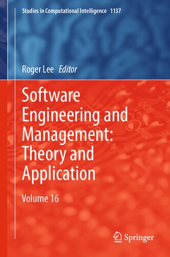 خرید و دانلود نسخه کامل کتاب Software Engineering and Management: Theory and Application