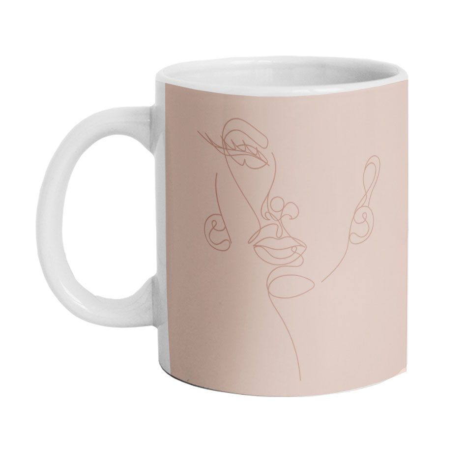 ماگ دارلی طرح مینیمال دخترانه مدل MG2177