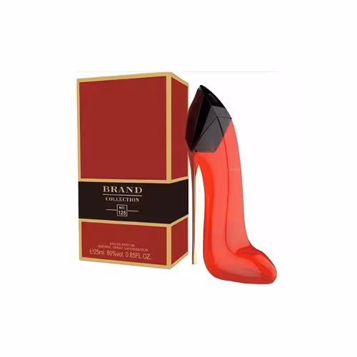 عطر ادکلن زنانه کارولینا هررا گود گرل کفشی قرمز برند کالکشن کد 125 (Carolina Herrera Good Girl Red) حجم 25 میل