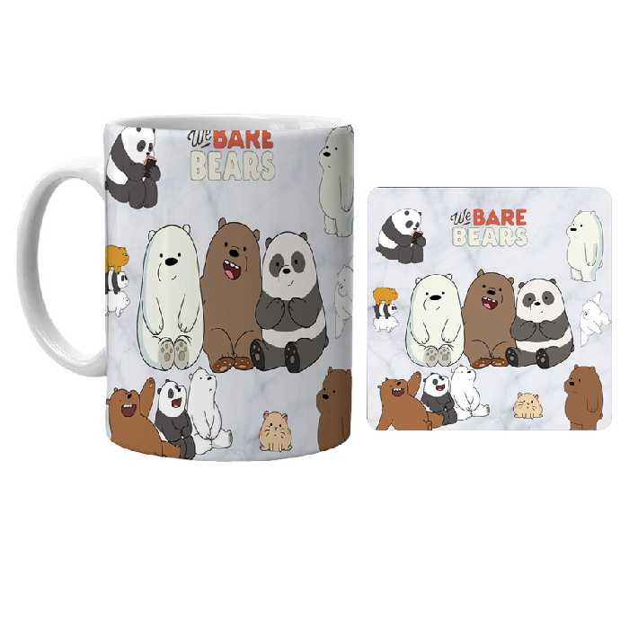 ماگ مدل پاندا کد xd4 به همراه زیرلیوانی