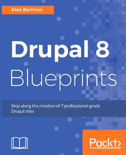 خرید و دانلود نسخه کامل کتاب Drupal 8 Blueprints: Step along the creation of 7 professional-grade Drupal sites