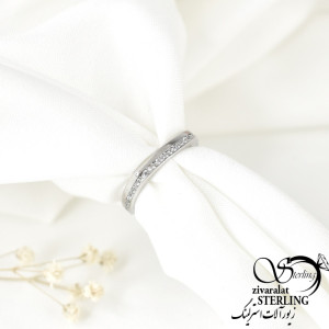 رینگ نقره مربعی کد:1144