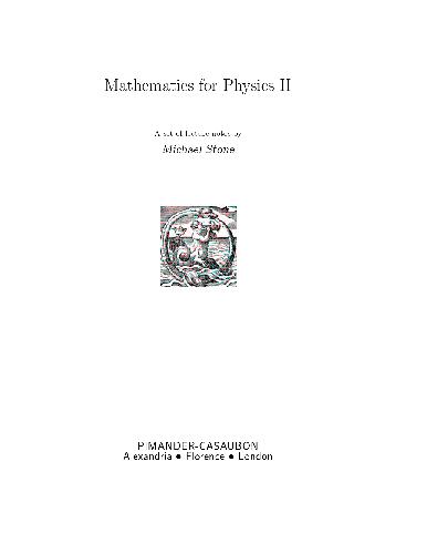 خرید و دانلود نسخه کامل کتاب Mathematics for Physics II
