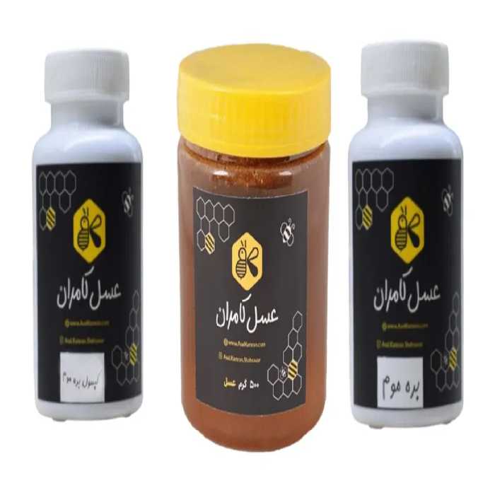 پک سلامت مفاصل با عسل خالص و کپسول بره‌موم (مناسب برای ارتروز)