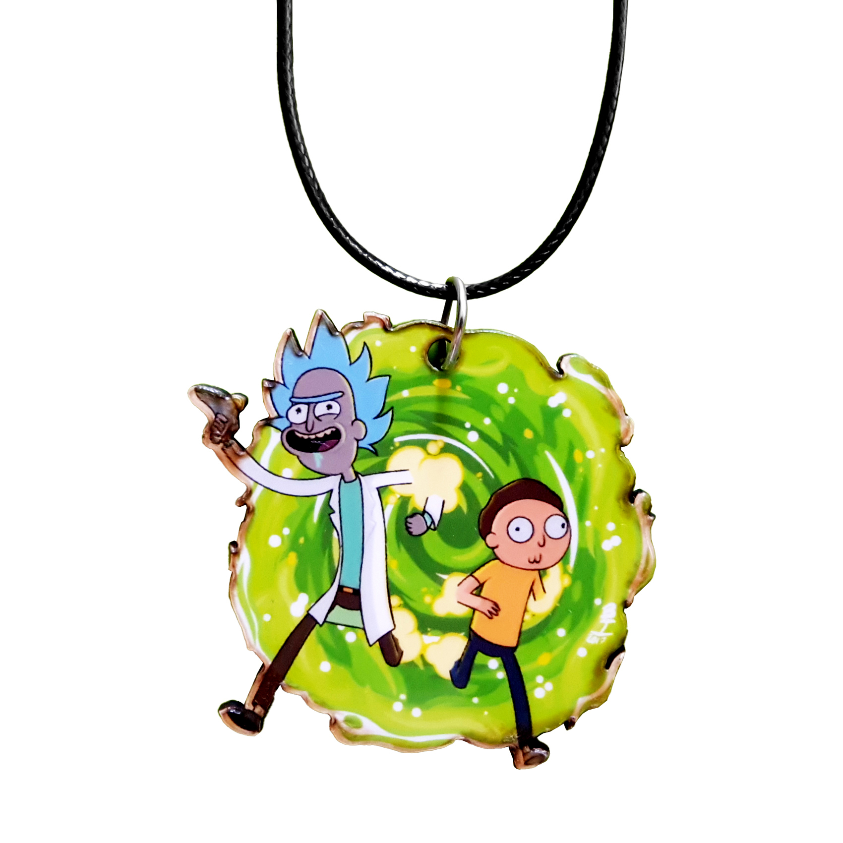 گردنبند طرح ریکی و مرتی مدل GL-22