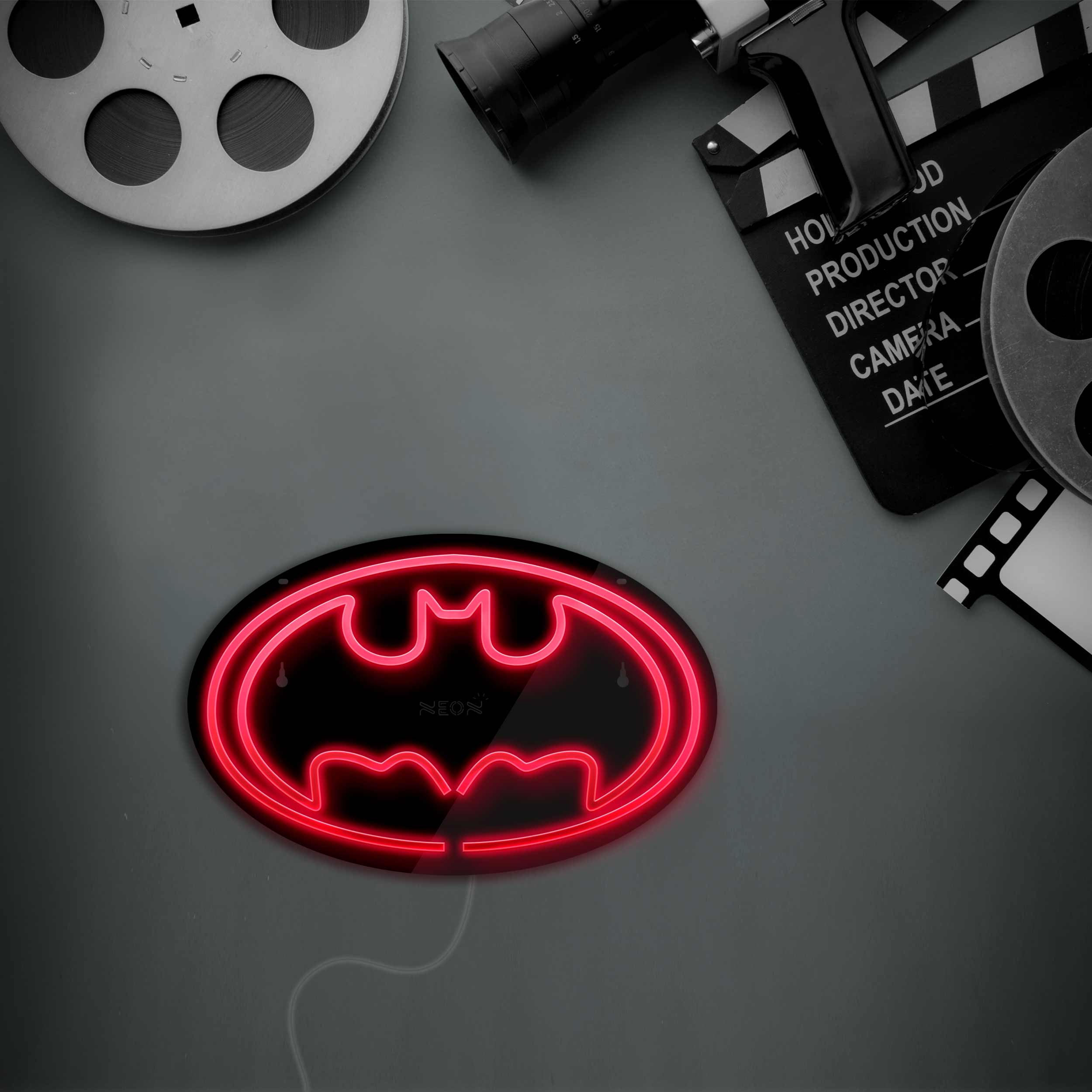 چراغ دیواری نئون دیزاین طرح Batman-BL_RD