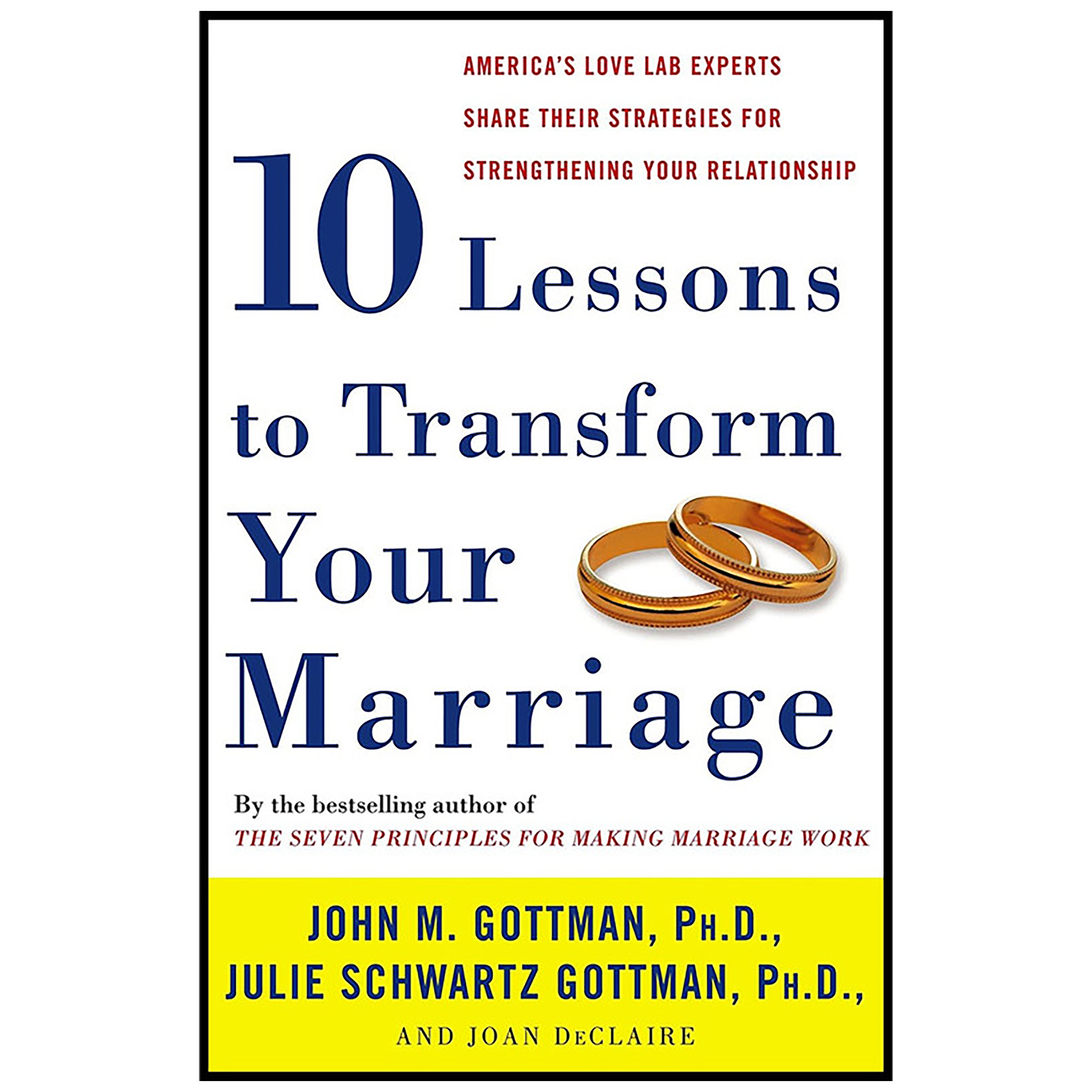 کتاب Ten Lessons to Transform Your Marriage اثر جمعی از نویسندگان انتشارات Harmony