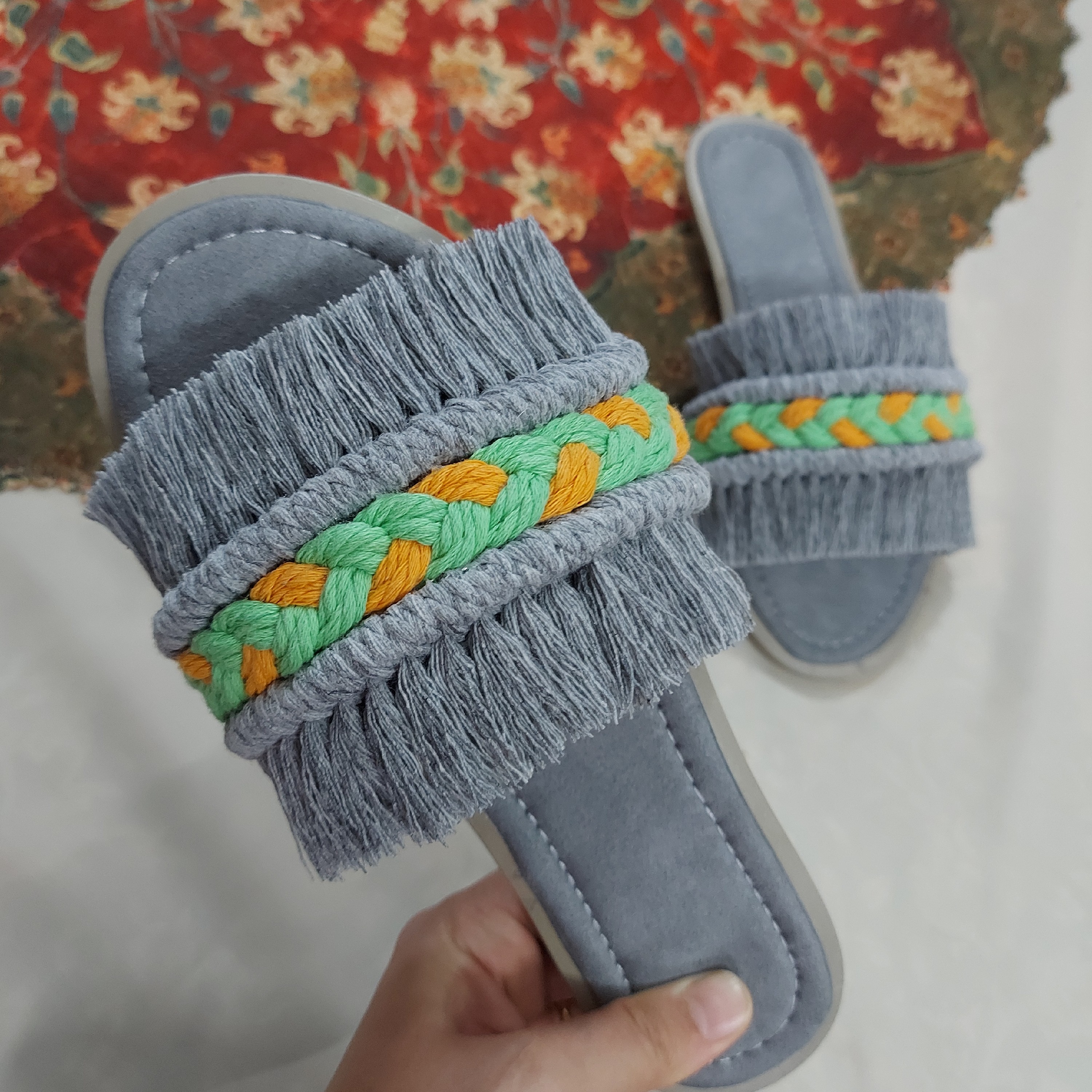 صندل بافت مکرومه
