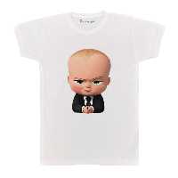 تی شرت بچگانه پرمانه طرح بچه رئیس کد pmt.246