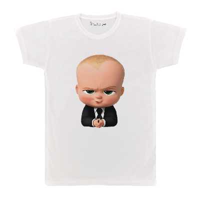 تی شرت بچگانه پرمانه طرح بچه رئیس کد pmt.246