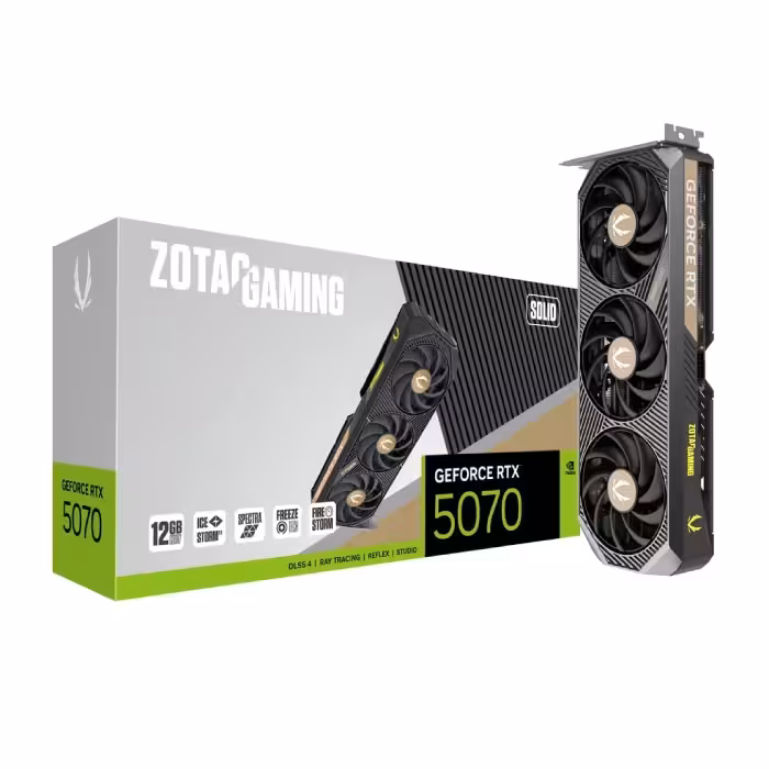 کارت گرافیک زوتک مدل GeForce RTX 5070 SOLID 12GB