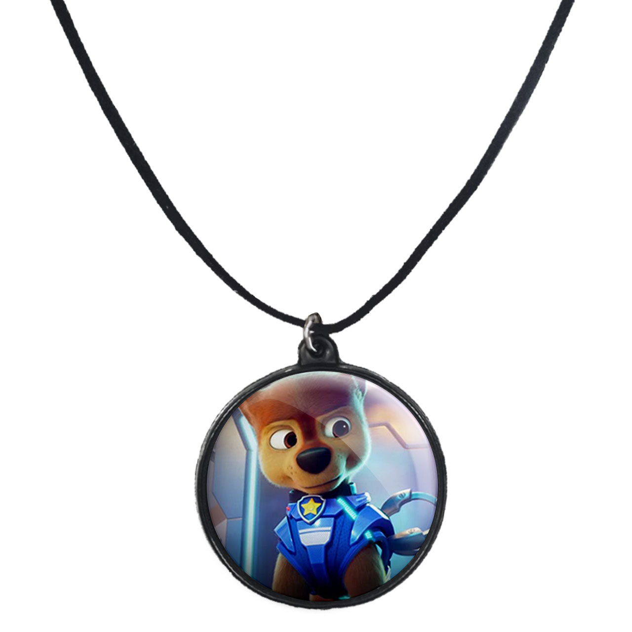 گردنبند پرمانه طرح سگ های نگهبان کد pmb.11755 مدل دو طرفه