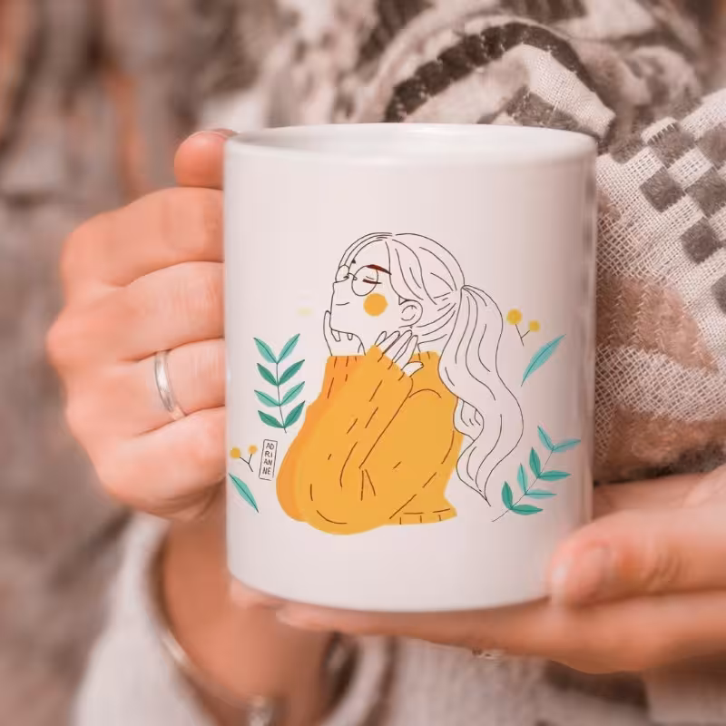 لیوان سرامیکی با طرح خاص 