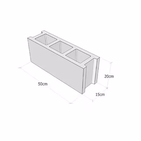 بلوک سبک دوجداره 15*20*50