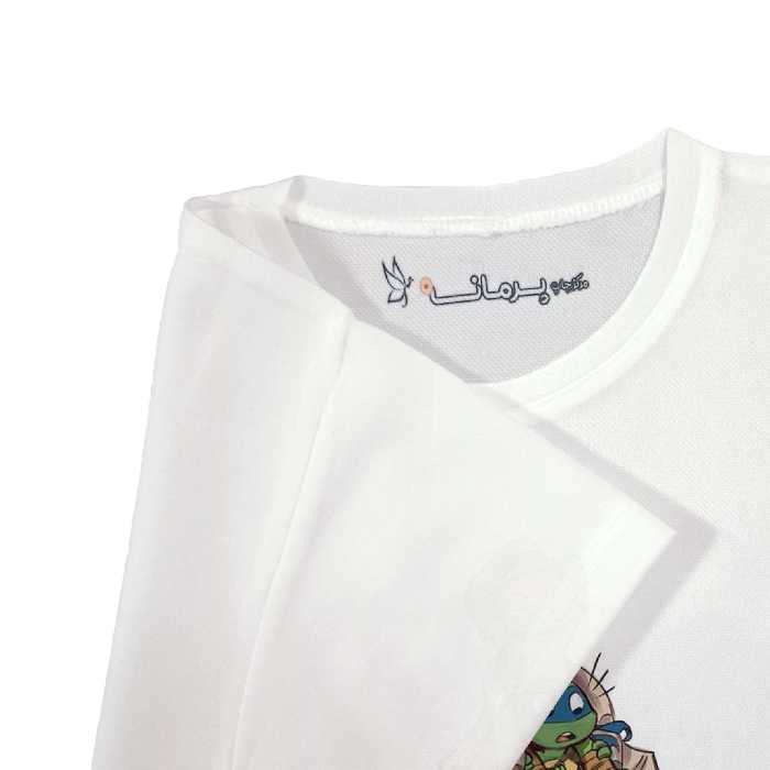 تی شرت  آستین کوتاه بچگانه پرمانه طرح لاکپشت های نینجا کد pmt.6666