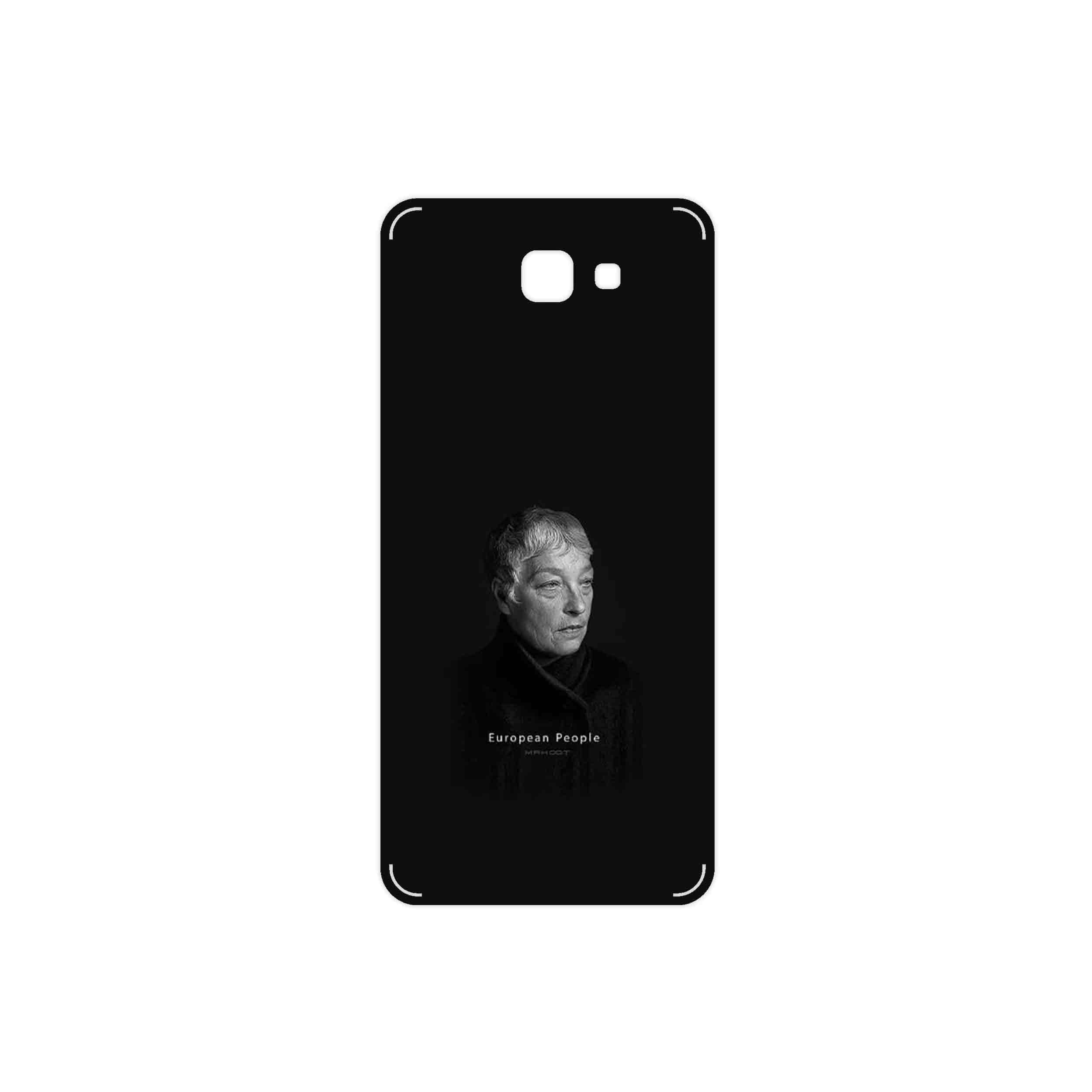 برچسب پوششی ماهوت مدل Portrait of a European Woman مناسب برای گوشی موبایل سامسونگ Galaxy J5 Prime