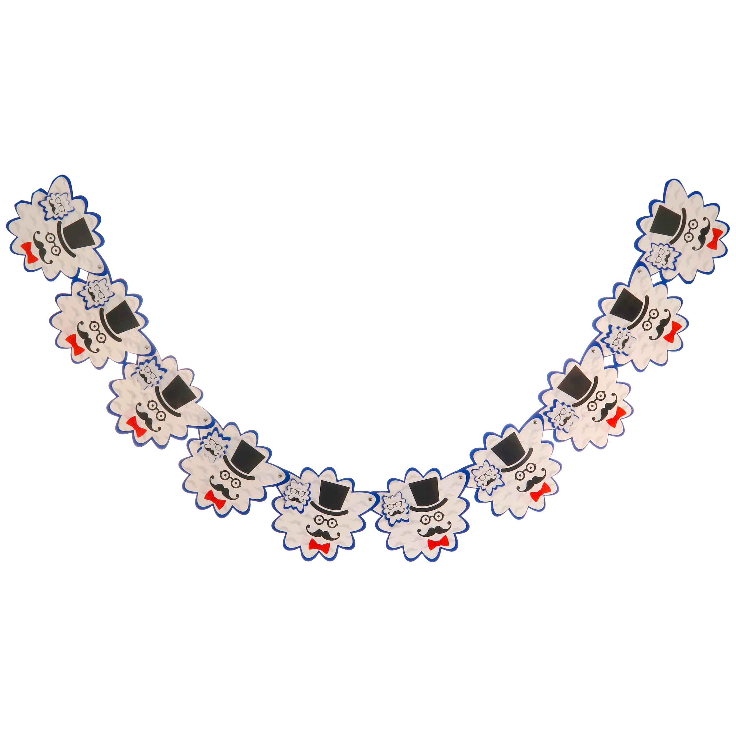 ریسه تولد طرح کلاه سیبیل