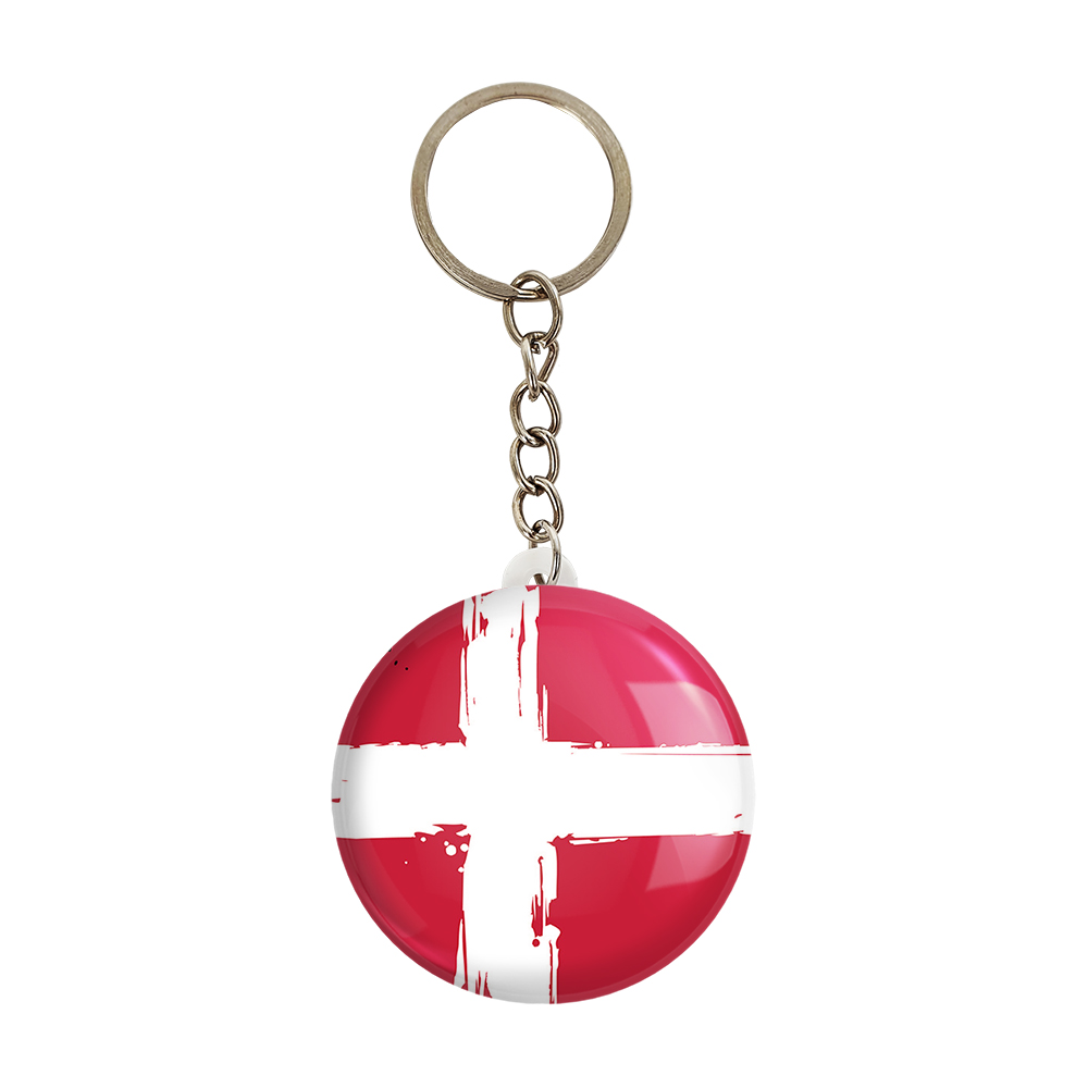 جاکلیدی خندالو مدل پرچم دانمارک کد 20668