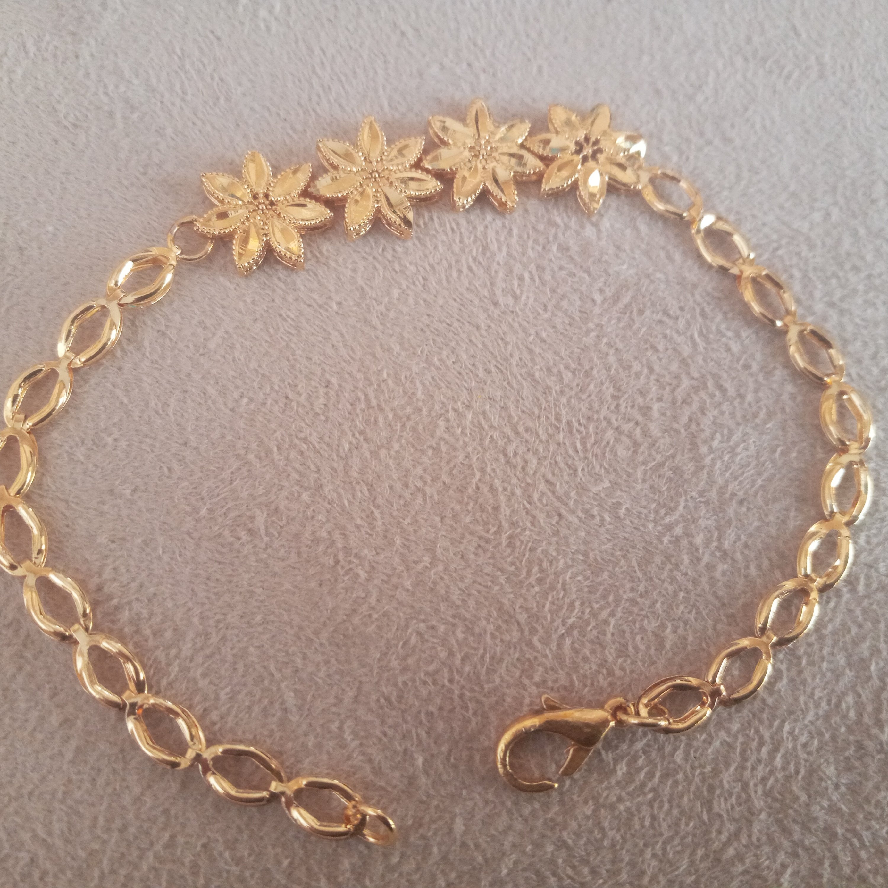 دستبند استیل طرح شکوفه