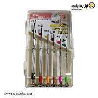 ست پیچ گوشتی ساعتی سان فلگ 6 عددی مدل PR-810