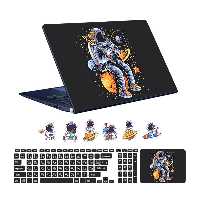  استیکر لپ تاپ توییجین و موییجین طرح Astronaut کد 11 مناسب برای لپ تاپ 15.6 اینچ به همراه برچسب حروف فارسی کیبورد 