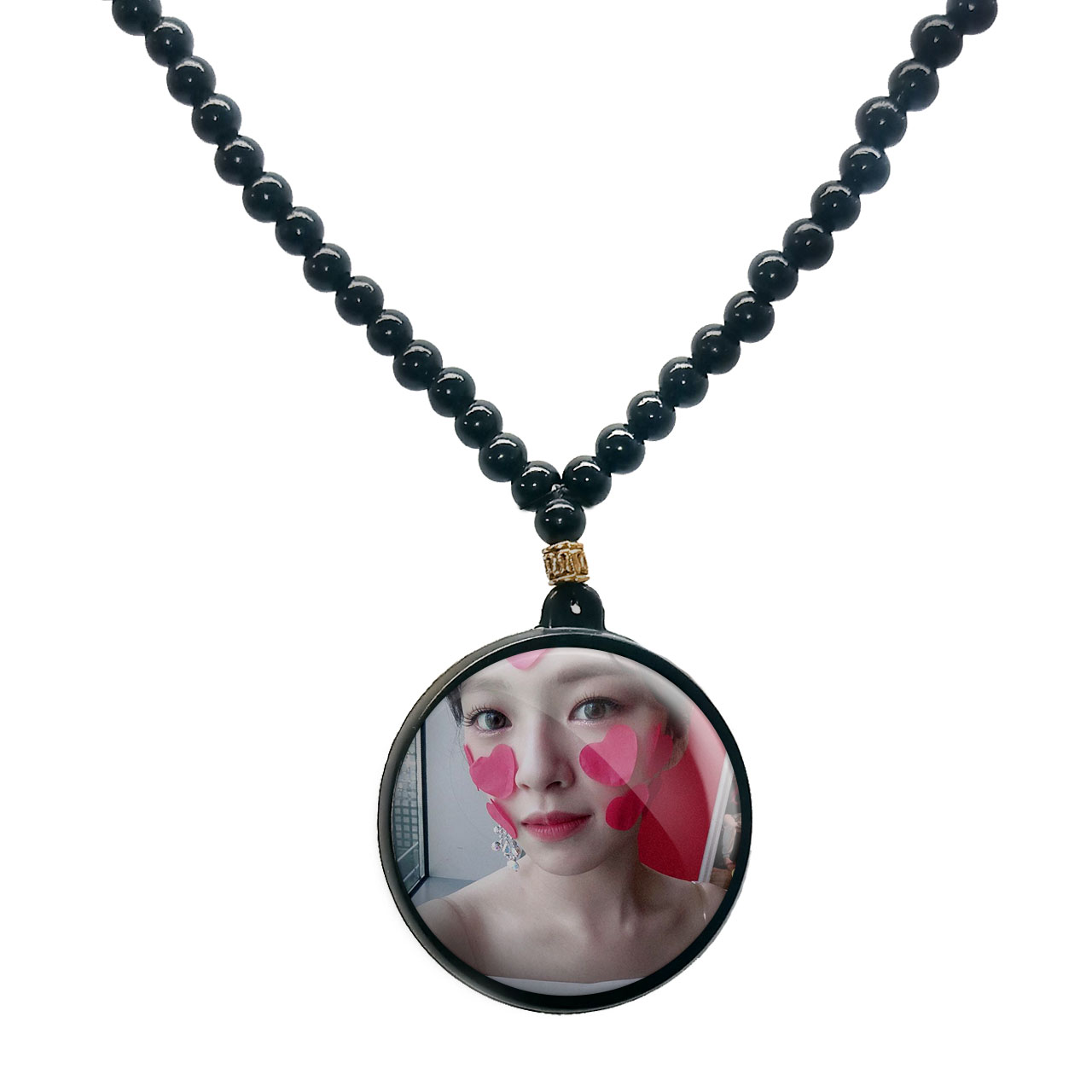 گردنبند پرمانه طرح تو ایس کد pmd.19512 مدل دو طرفه