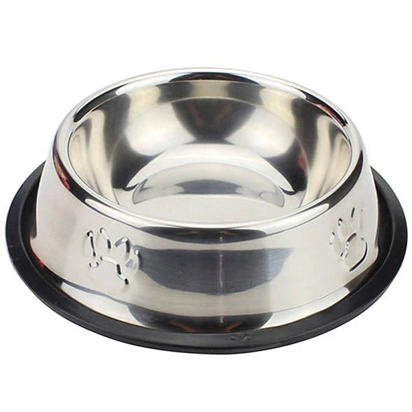 ظرف غذای سگ و گربه مدل Anti-Slip Steel Bowl-L - پت نواز