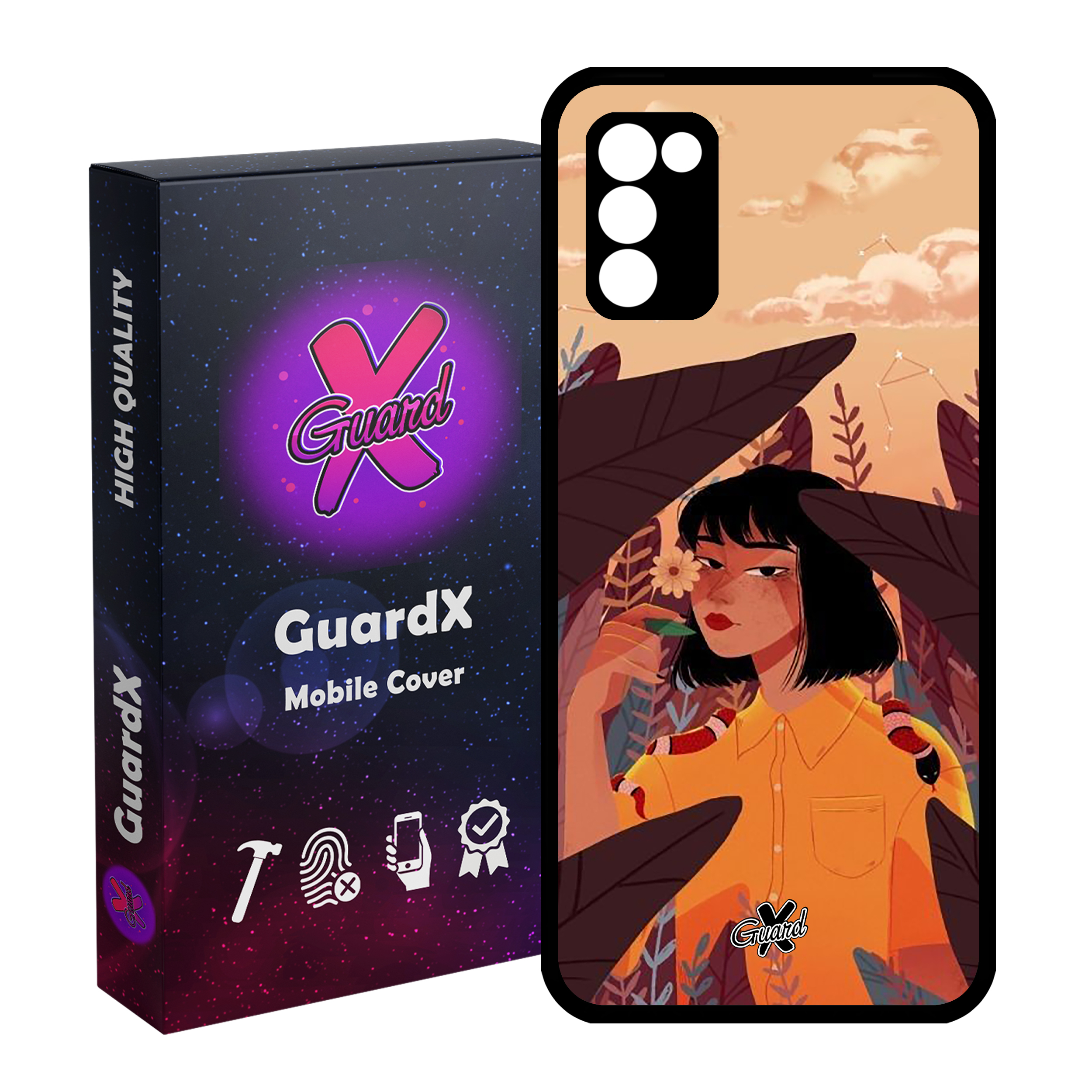 کاور گارد ایکس طرح Girl مدل 10327 مناسب برای گوشی موبایل سامسونگ Galaxy A03s