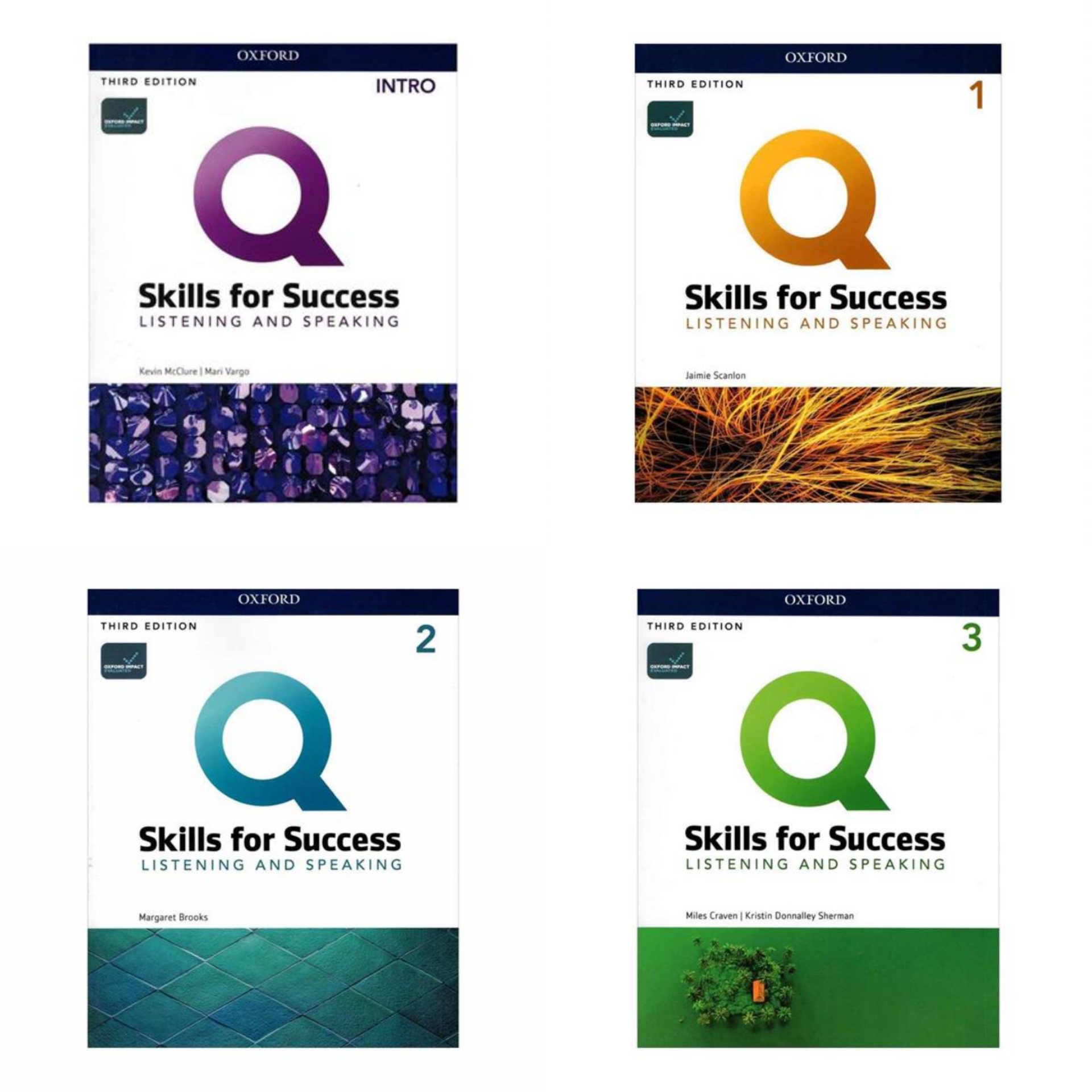 کتاب Q Skills for Success Listening and Speaking 3th اثر جمعی از نویسندگان انتشارات Oxford چهار جلدی