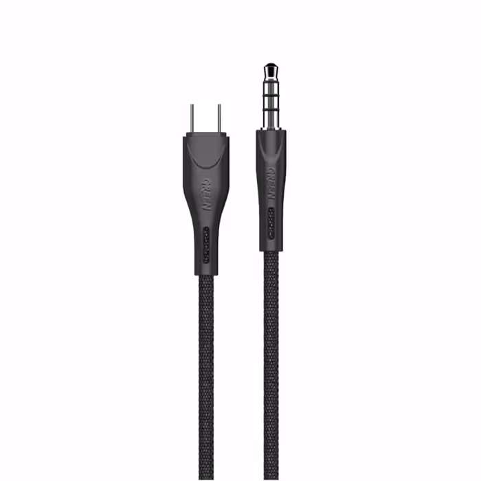 کابل تبدیل USB-C به AUX گرین مدل High quality طول 1.2 متر