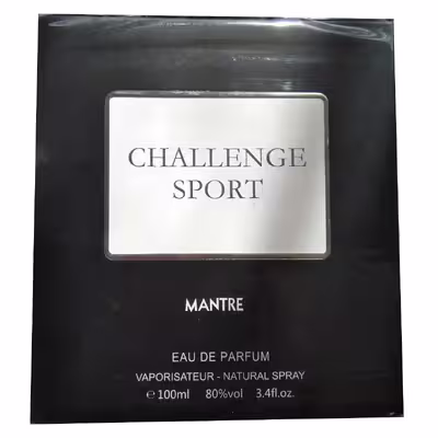 ادوپرفیوم مردانه مانتره مدل Challenge Sport حجم 100 میلی لیتر