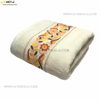 حوله استخری کوبلن رنگ کرم روشن سایز 70×140